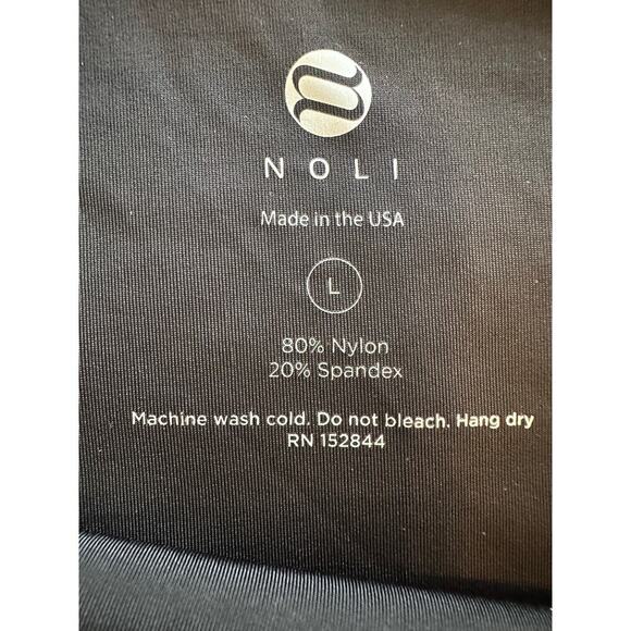 NOLI Matching SET Large Liquid Curve Sports Bra Liquid Leggings Pinot NWT - Picture 6 of 14